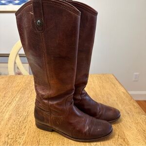 Frye Melissa Button Riding boots extended calf size 7.5 77147